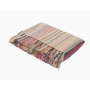 NWT Jaipur Posy Multicolor Acrylic Throw Blanket  51”x 71” Made In India